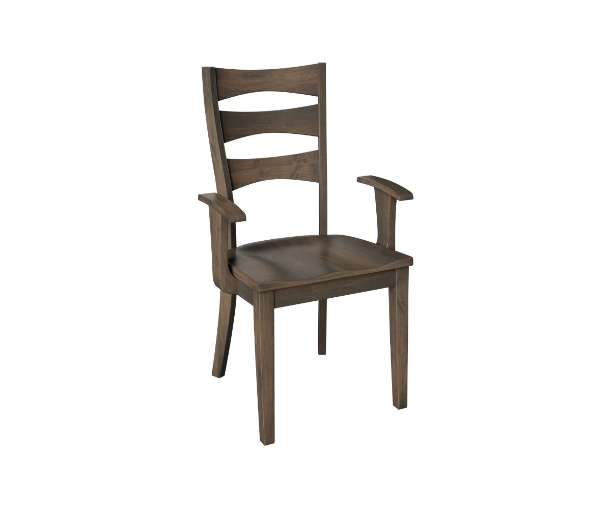 Amish Kingston Chair-Chair-Arm Chair-Oak-The Amish House