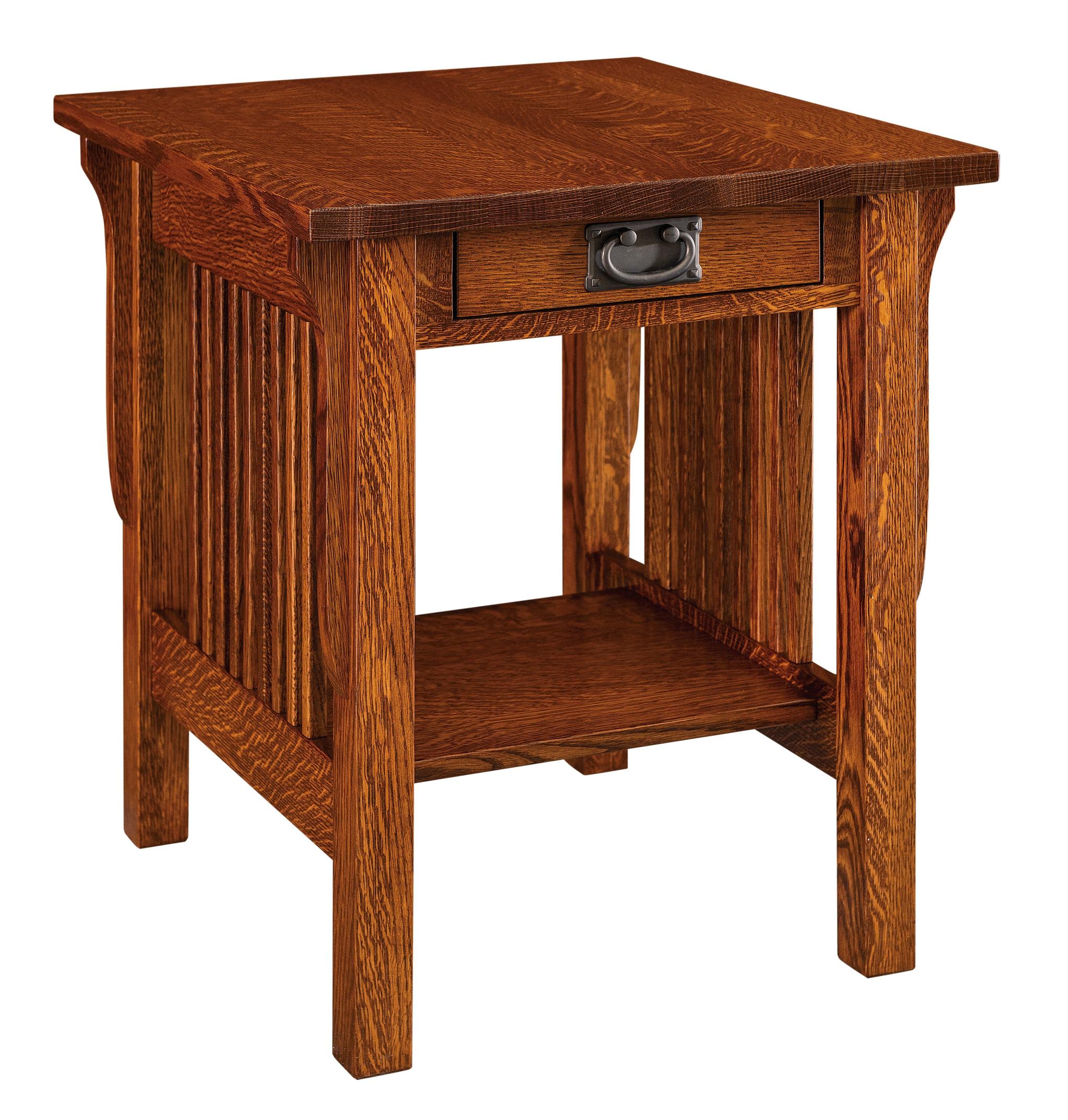 american made amish landmark end table