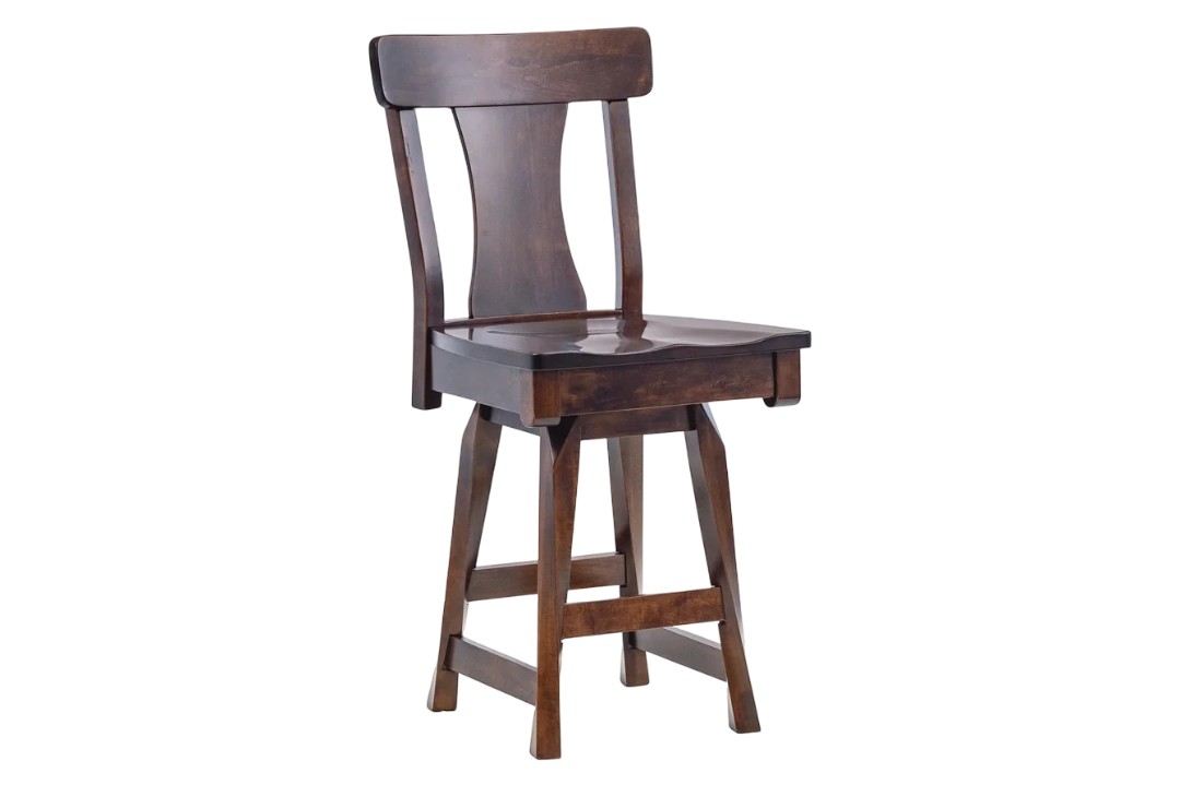 Amish Leary 24" Swivel Bar Chair