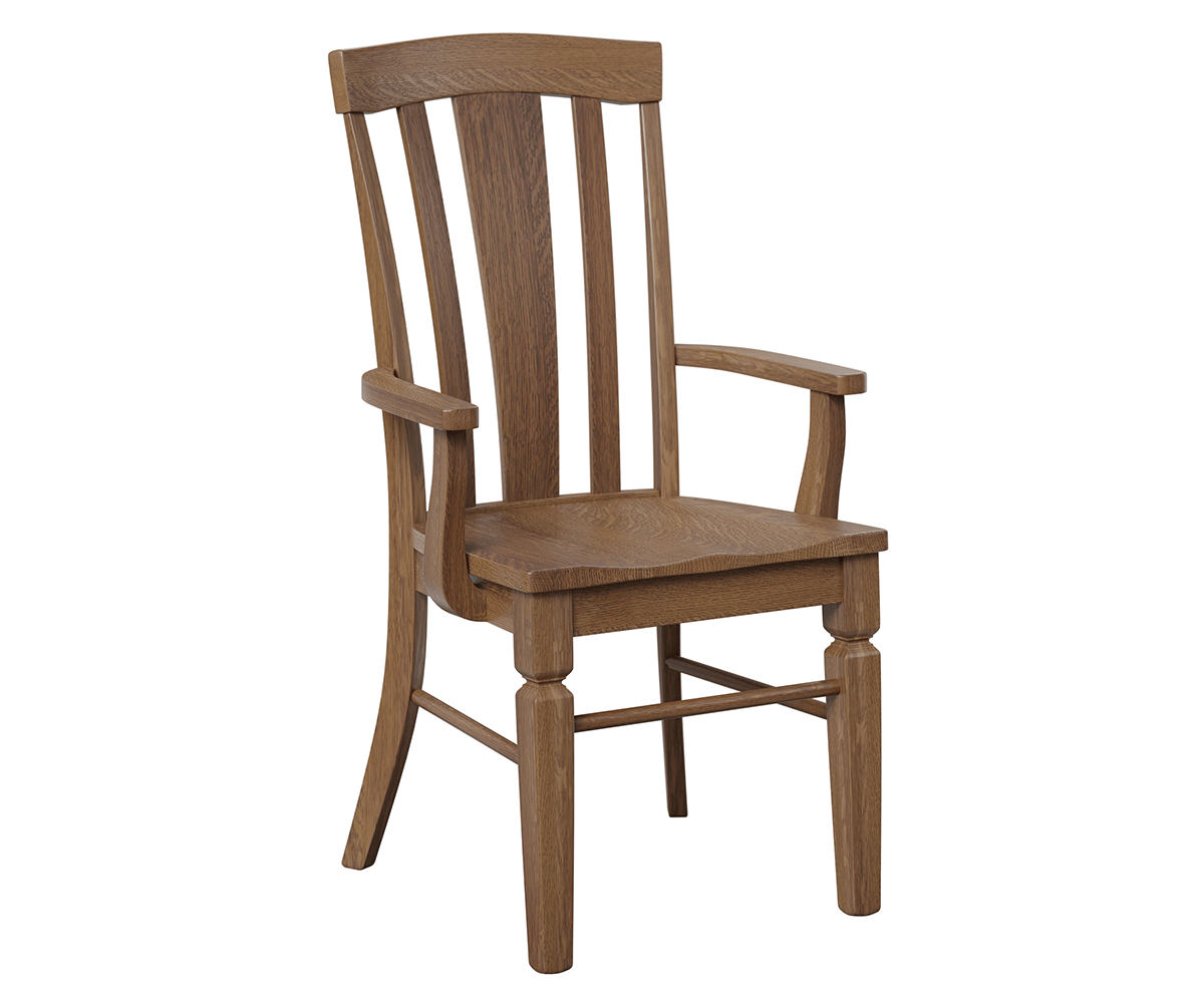 Amish Lexington Chair-Chair-Arm Chair-Oak-The Amish House