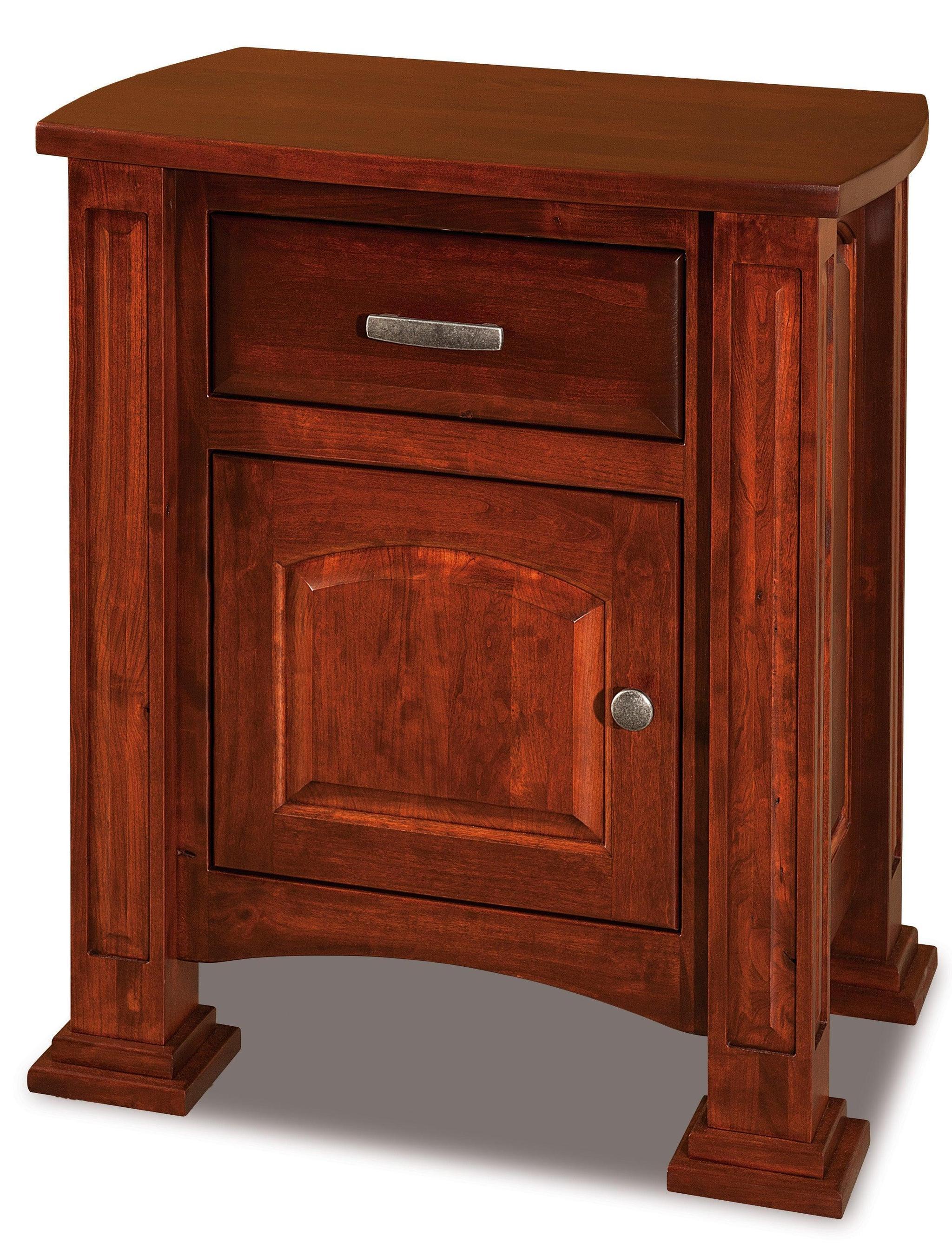 american made amish lexington one drawer one door nightstand