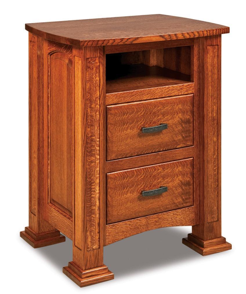 american made amish lexington two drawer nightstand