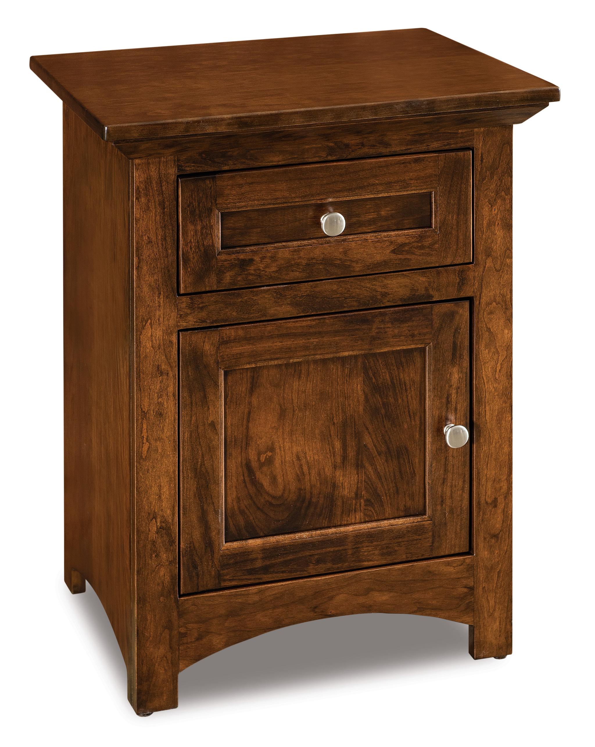 american made amish lincoln one drawer one door nigthstand