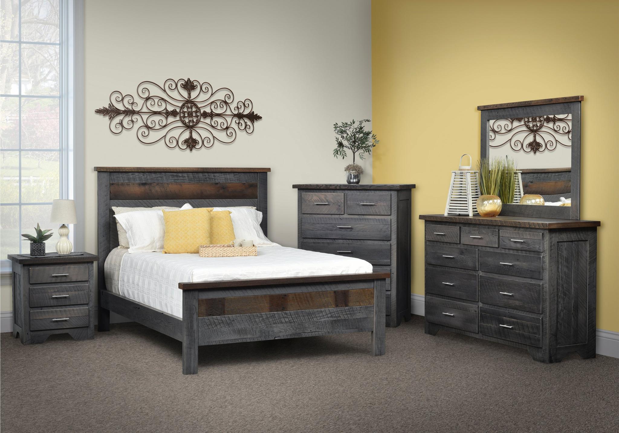 Amish London Fog Bed-Bed-The Amish House