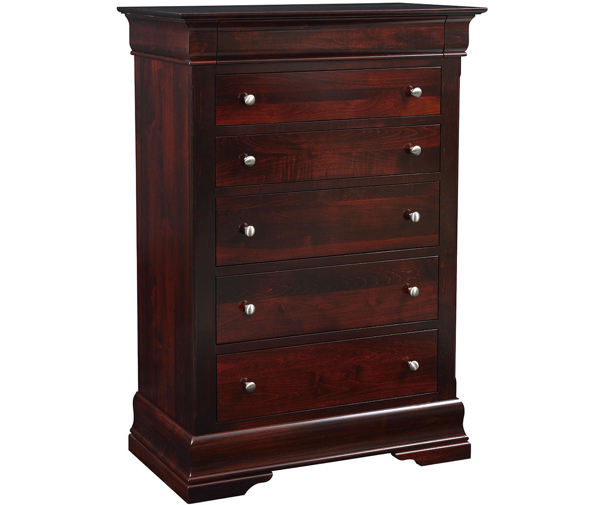 Amish Louis Phillip Six Drawer Chest-Chest-The Amish House
