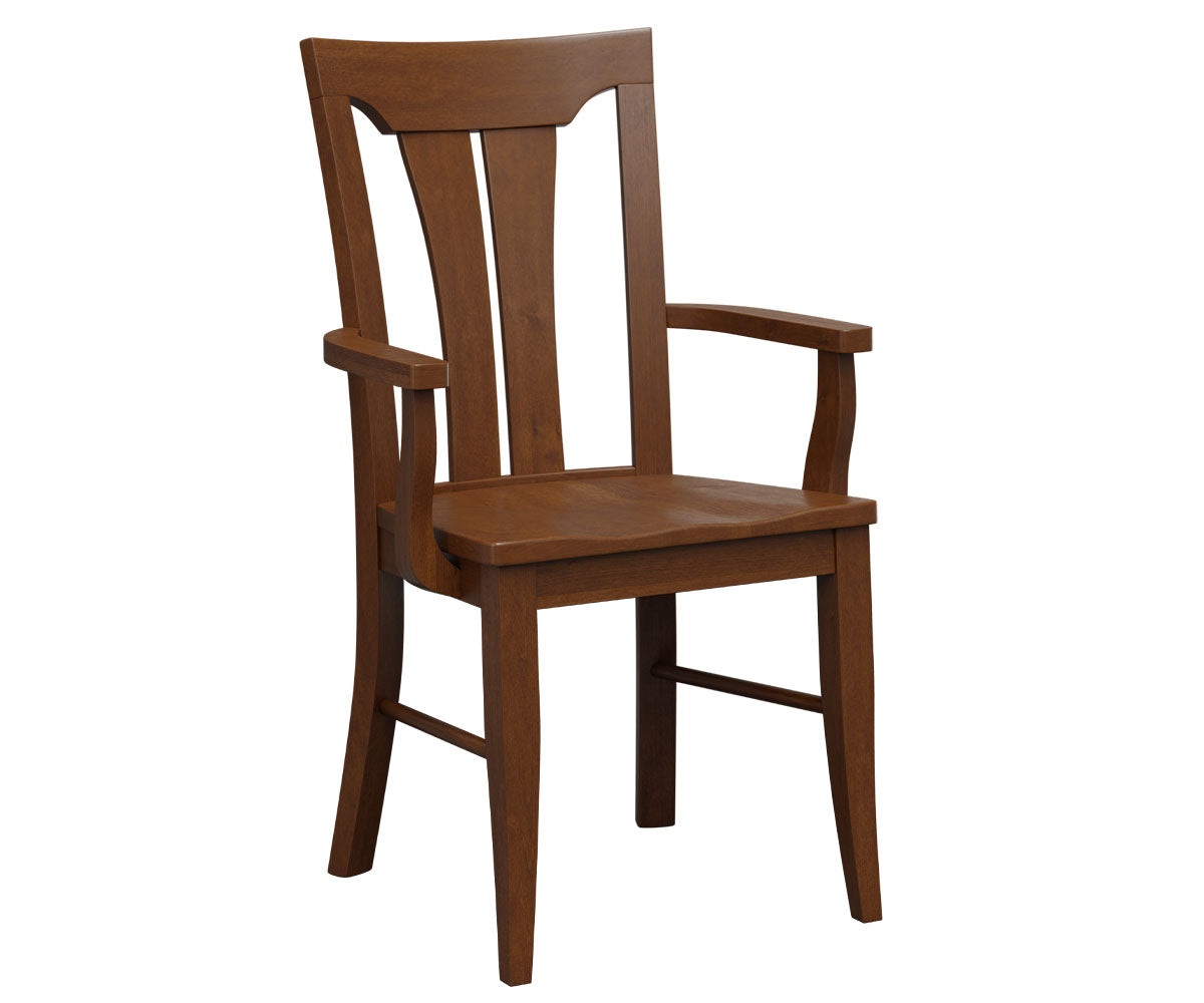 Amish Mallory Chair-Chair-Arm Chair-Oak-The Amish House