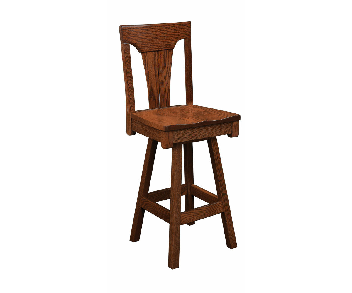 Amish Mallory Swivel Bar Chair