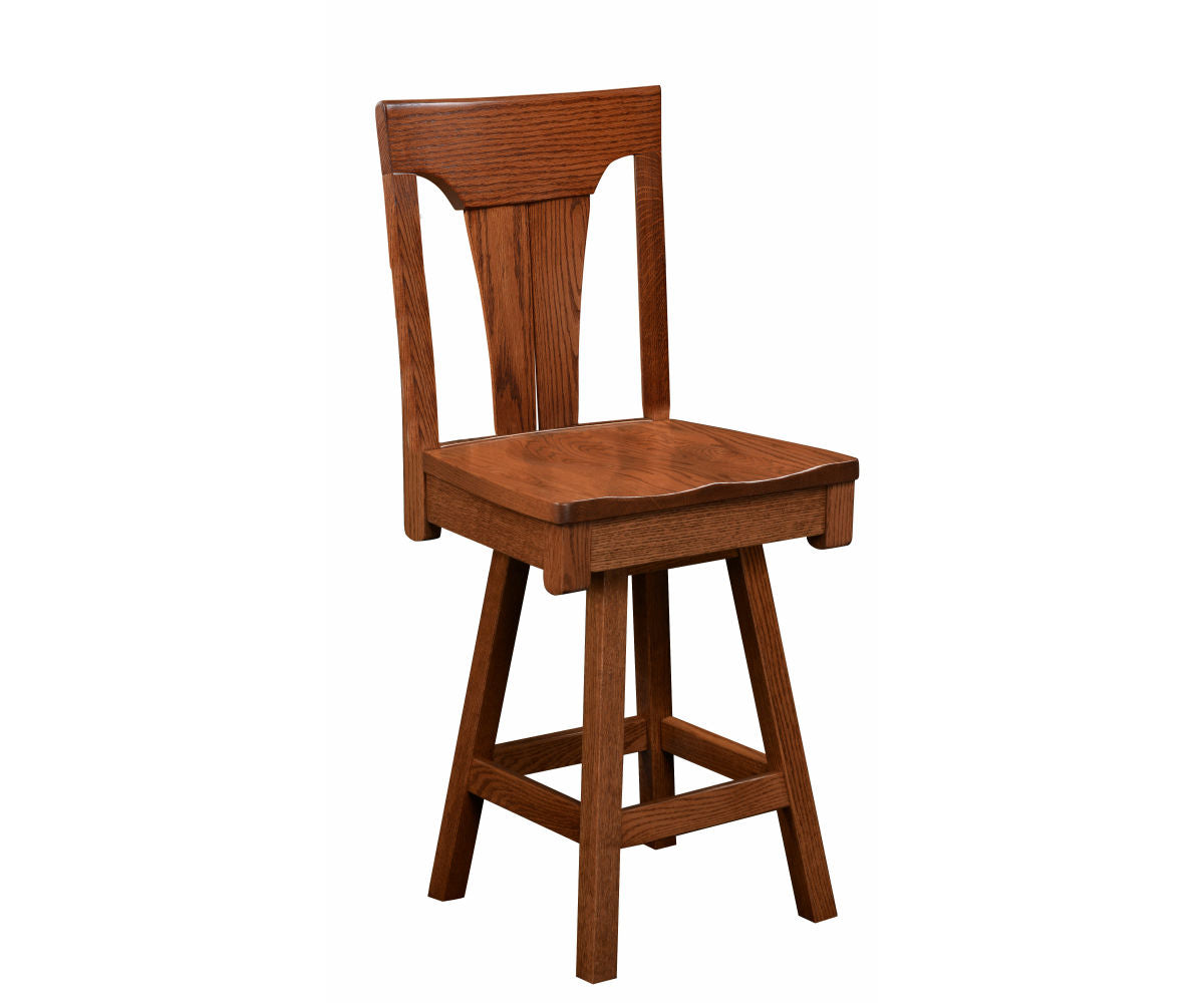 Amish Mallory Swivel Bar Chair