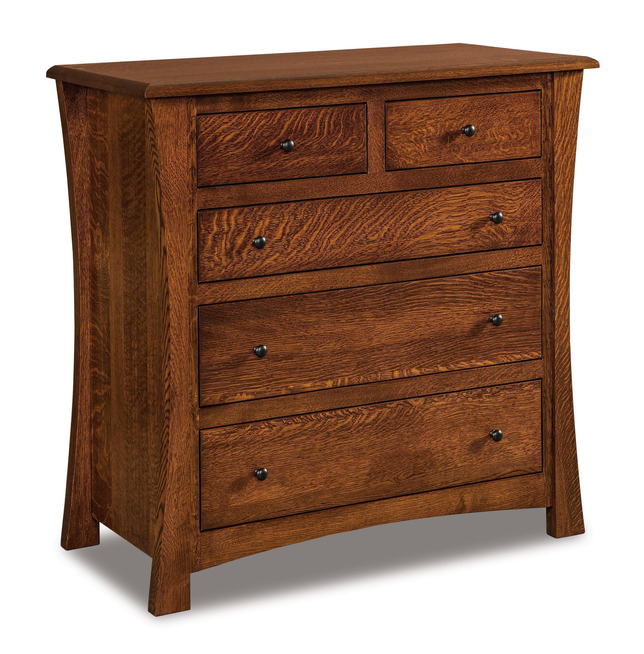 american made amish matison five drawer chest