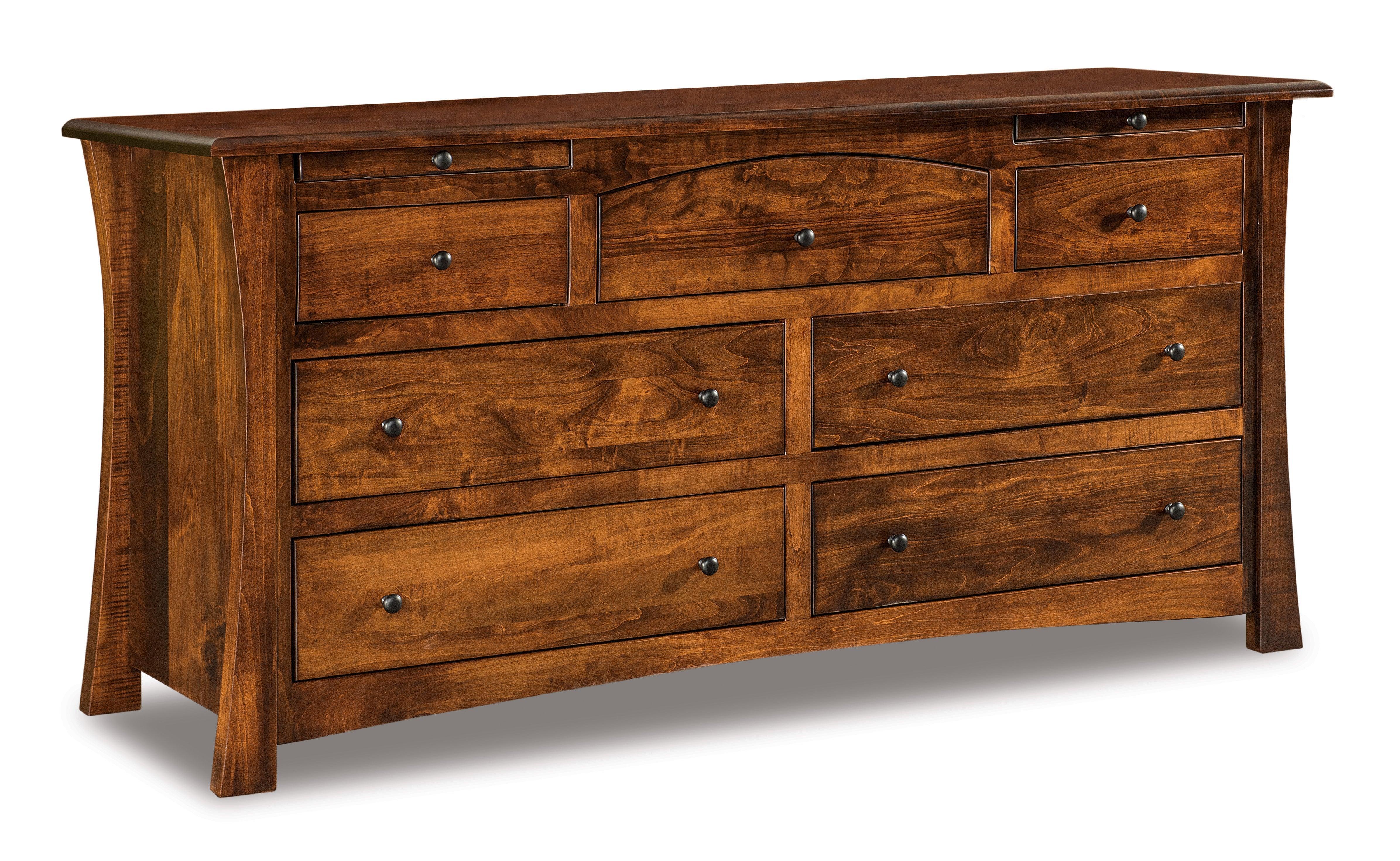 american made amish matison seven drawer dresser with two small jewelry drawers