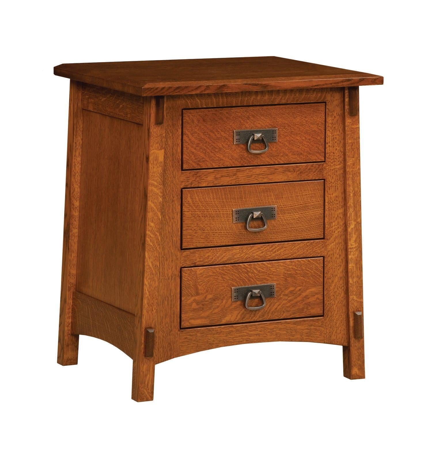 Amish McCoy Three Drawer Nightstand