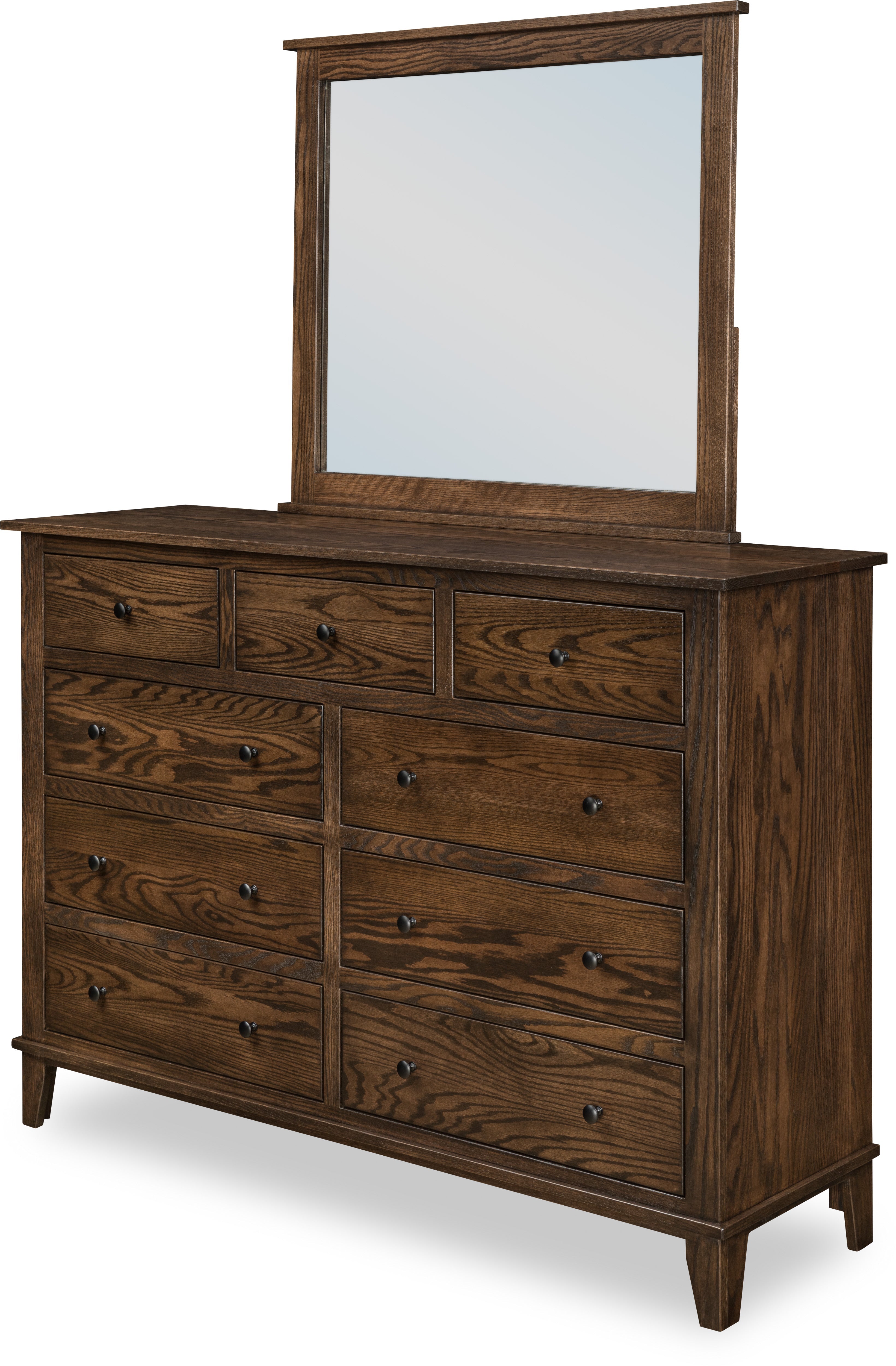 mckenzie dresser in oak wood with charwood stain