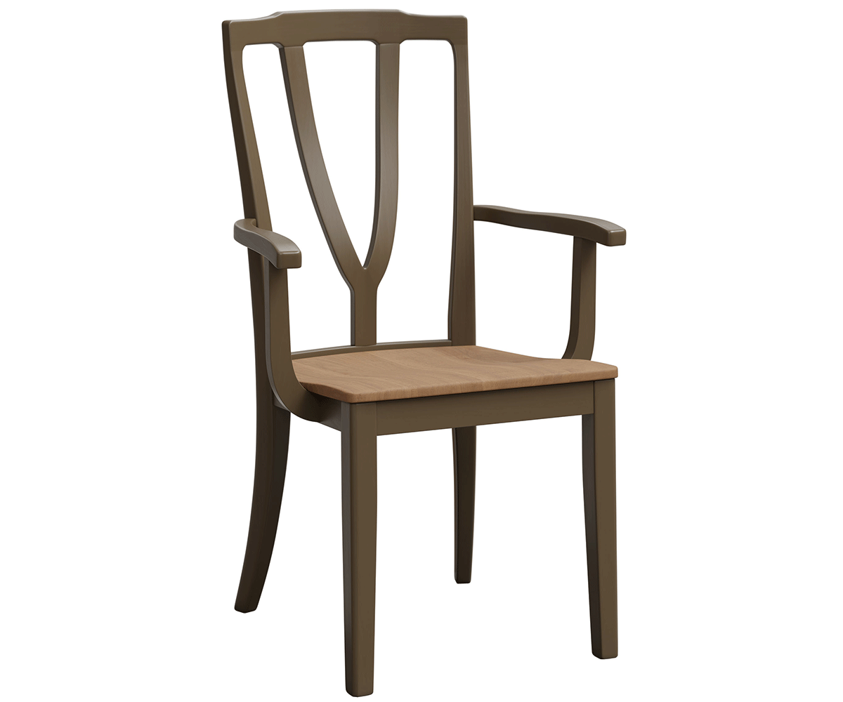 Amish Medina Chair-Chair-Arm Chair-Oak-The Amish House