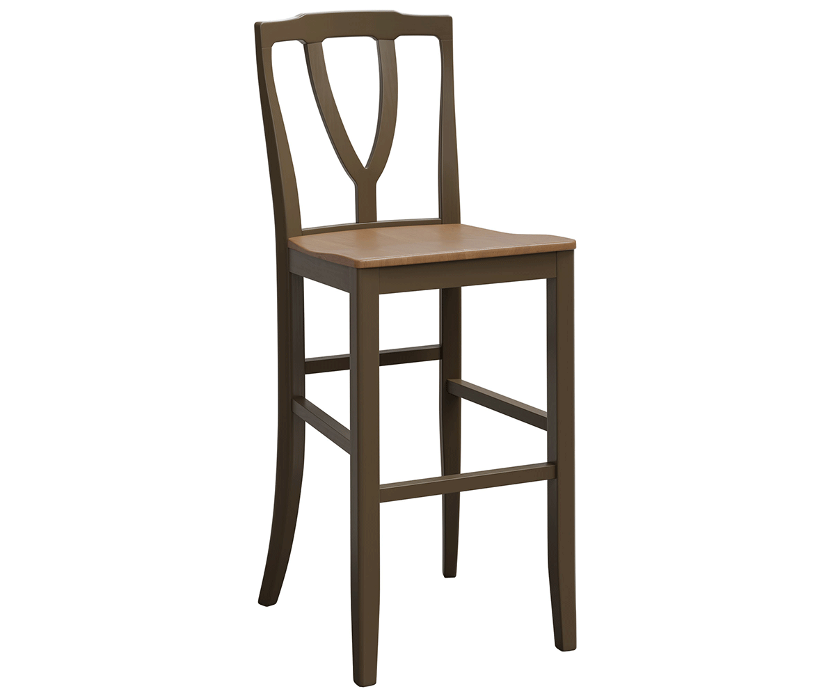 Amish Medina Stationary Bar Chair
