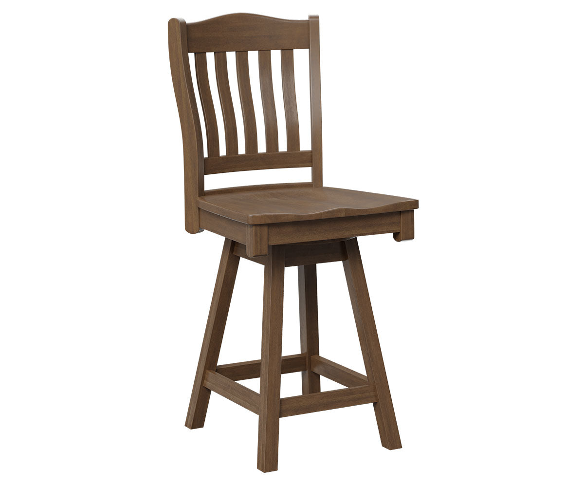 Amish Messner Swivel Bar Chair