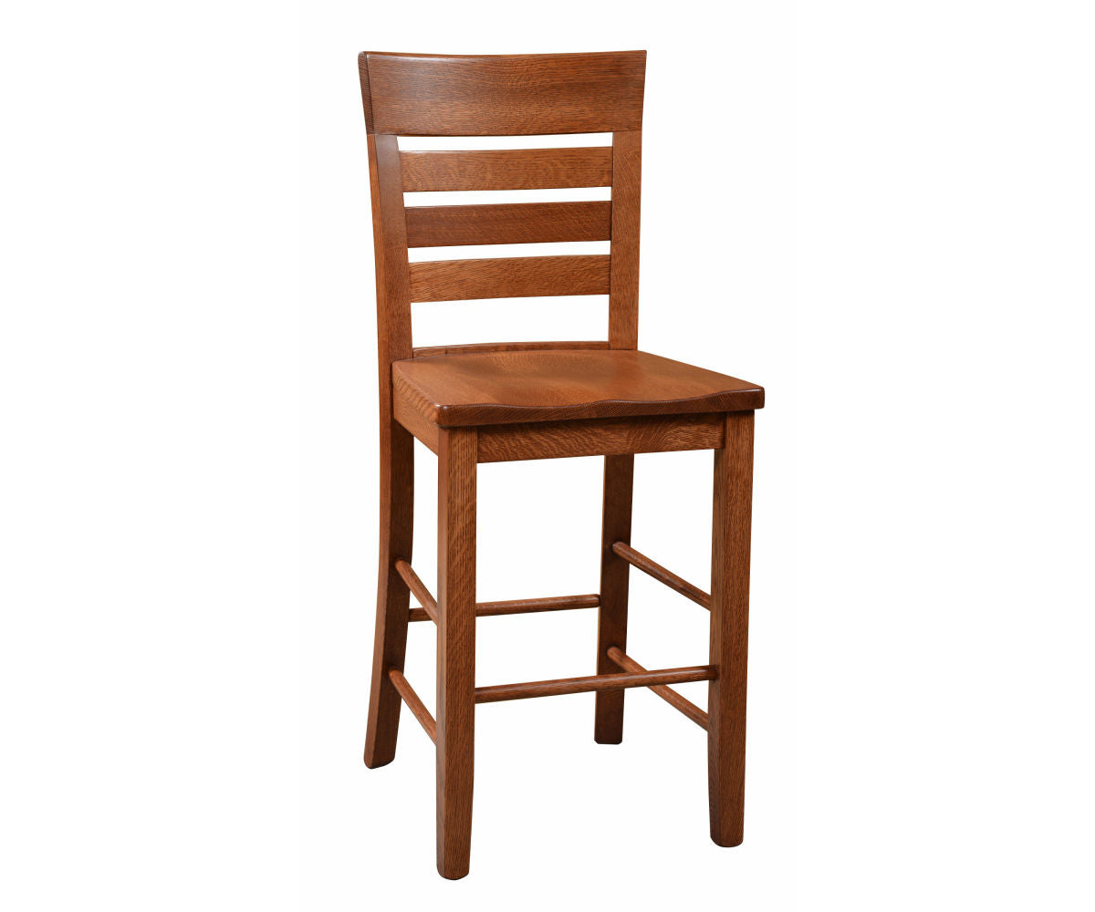 Amish Metro Ladder Stationary Bar Chair