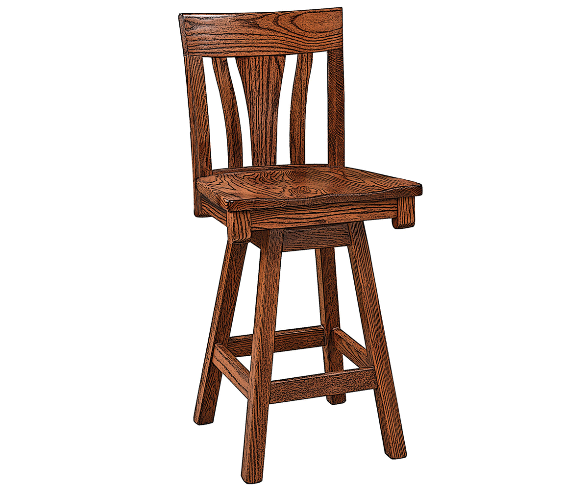 Amish Metro Swivel Bar Chair