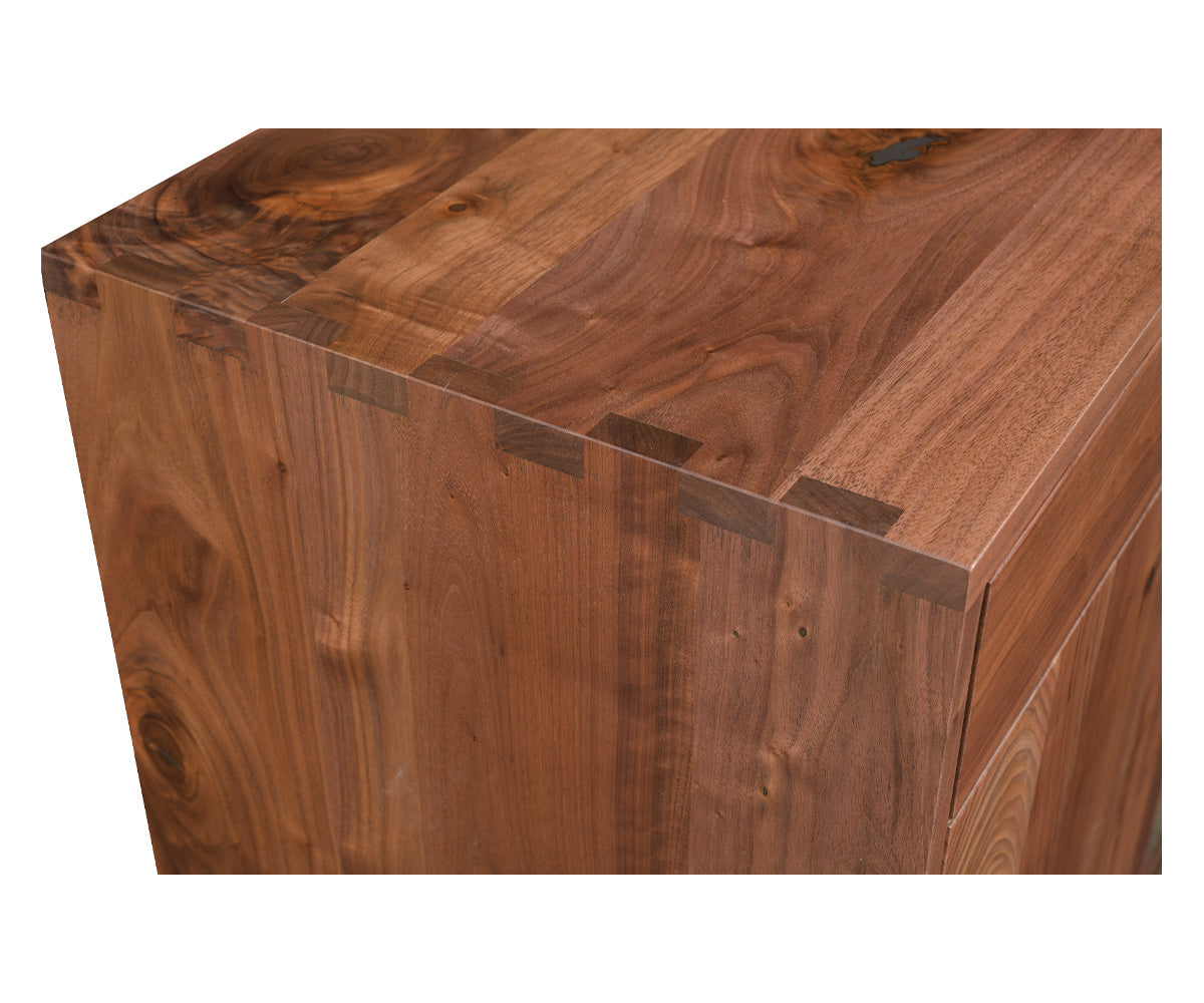 amish tv stand shown in hickory