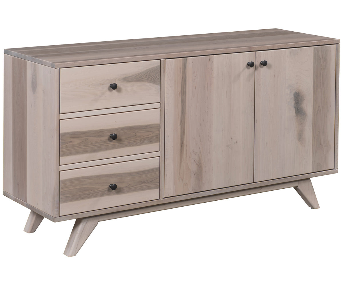 amish tv stand shown in oak