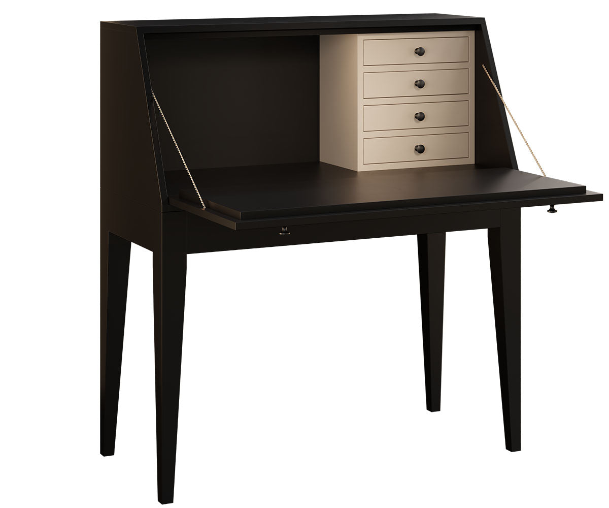 amish desk shown in brown maple