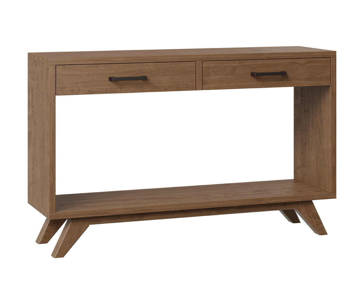 amish end table shown in oak