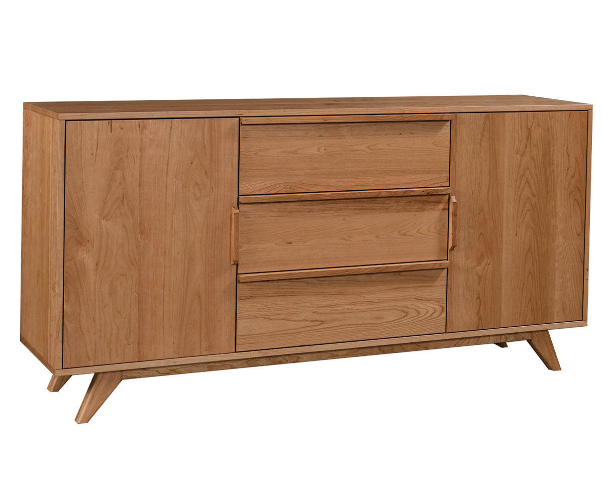 amish buffet shown in oak