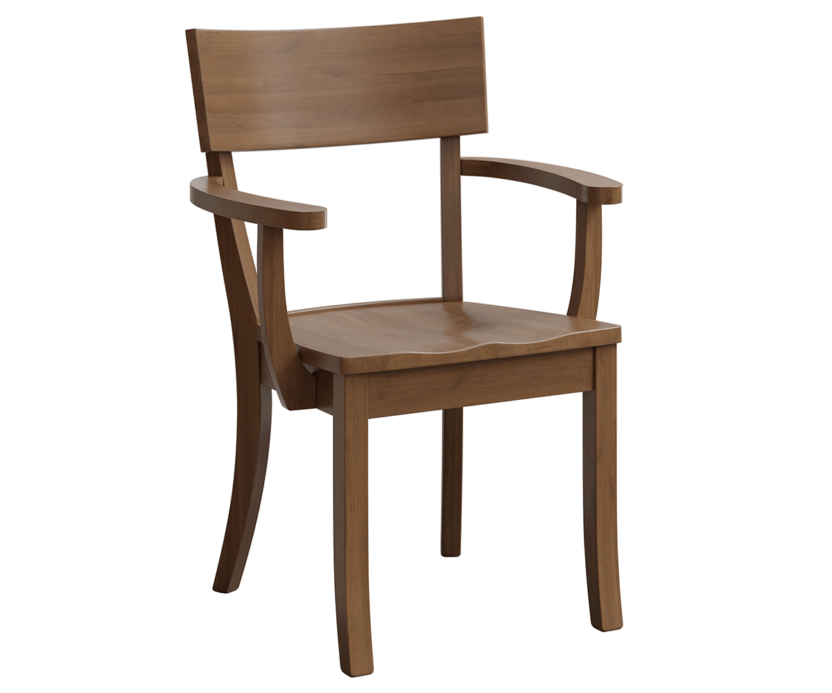 Amish Miranda Chair-Chair-Arm Chair-Oak-The Amish House
