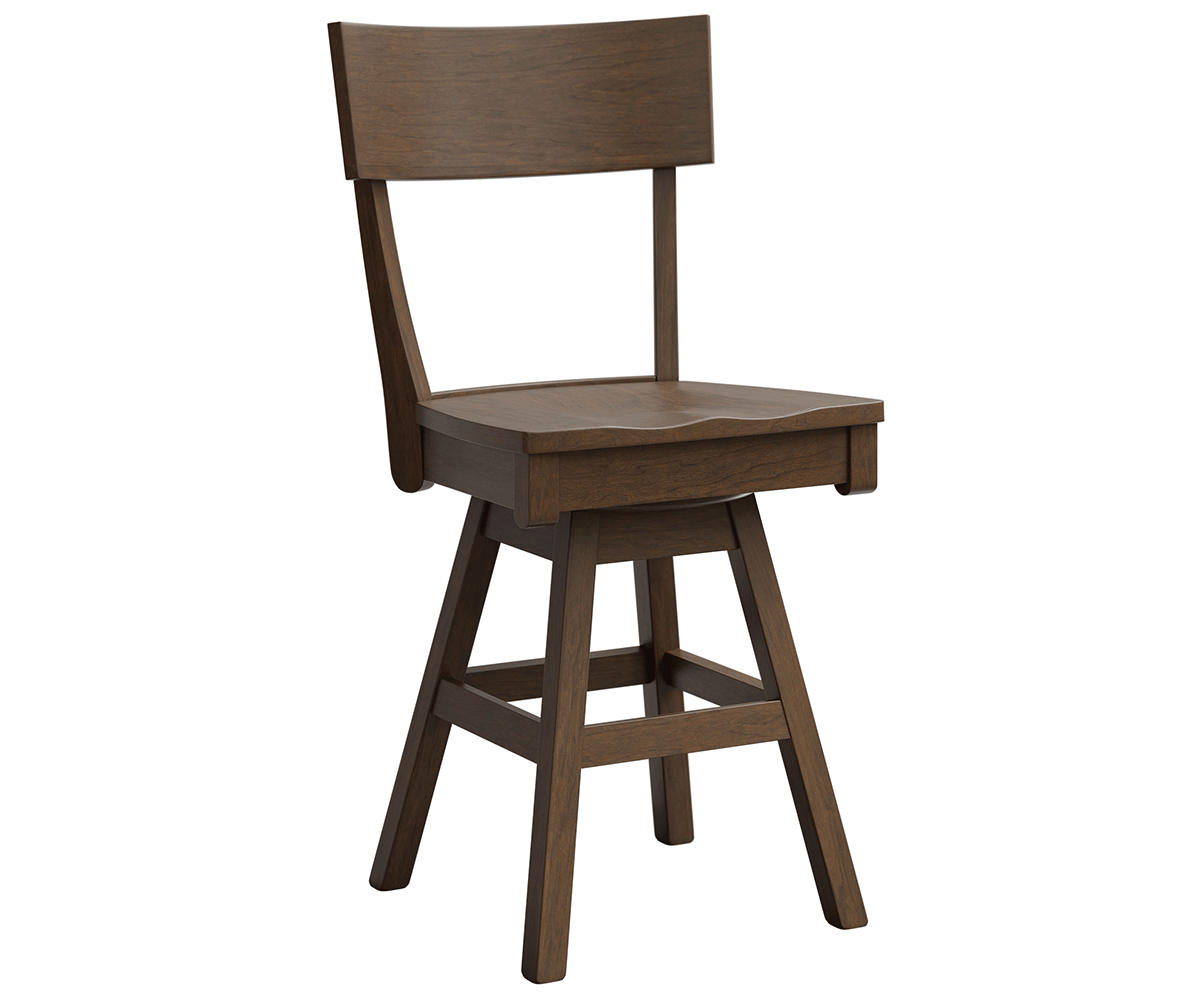 Amish Miranda Swivel Bar Chair