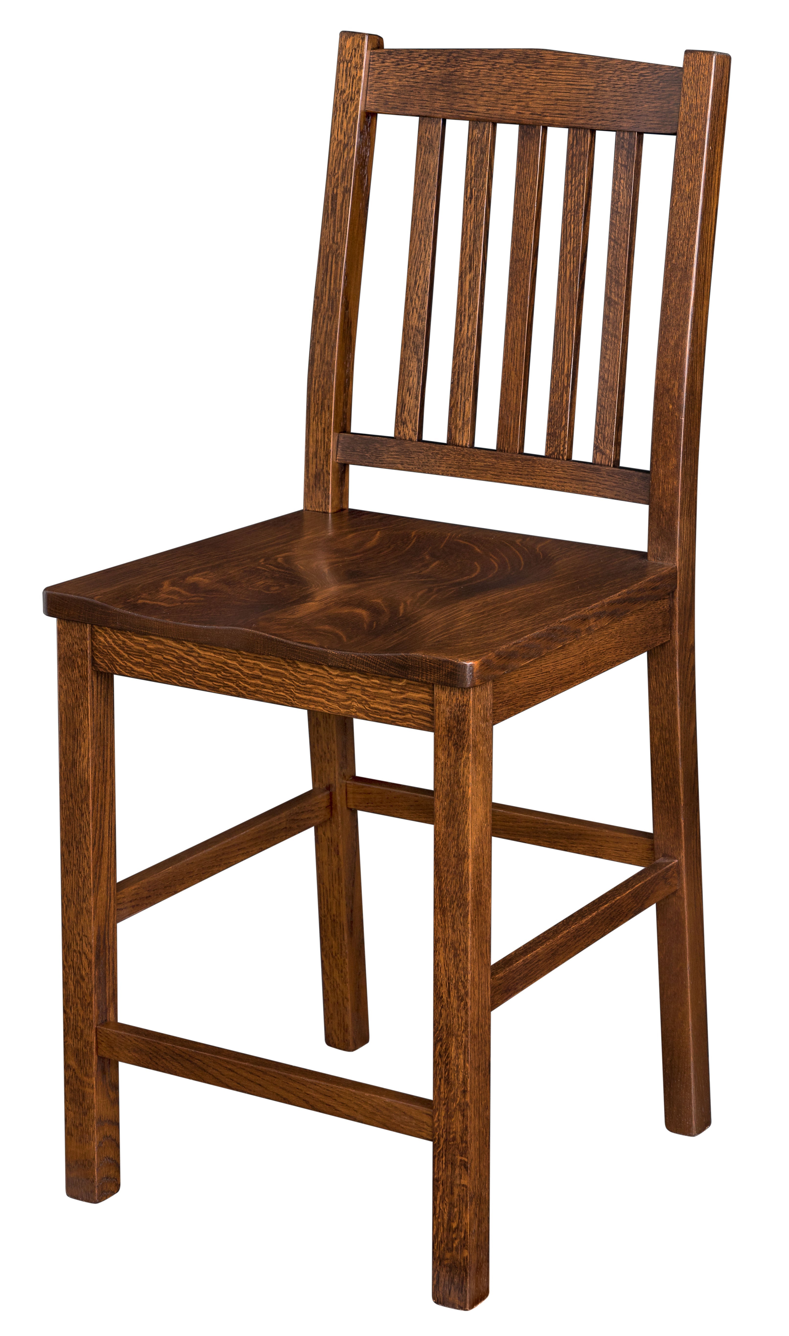 Amish Mission 24" Stationary Bar Chair