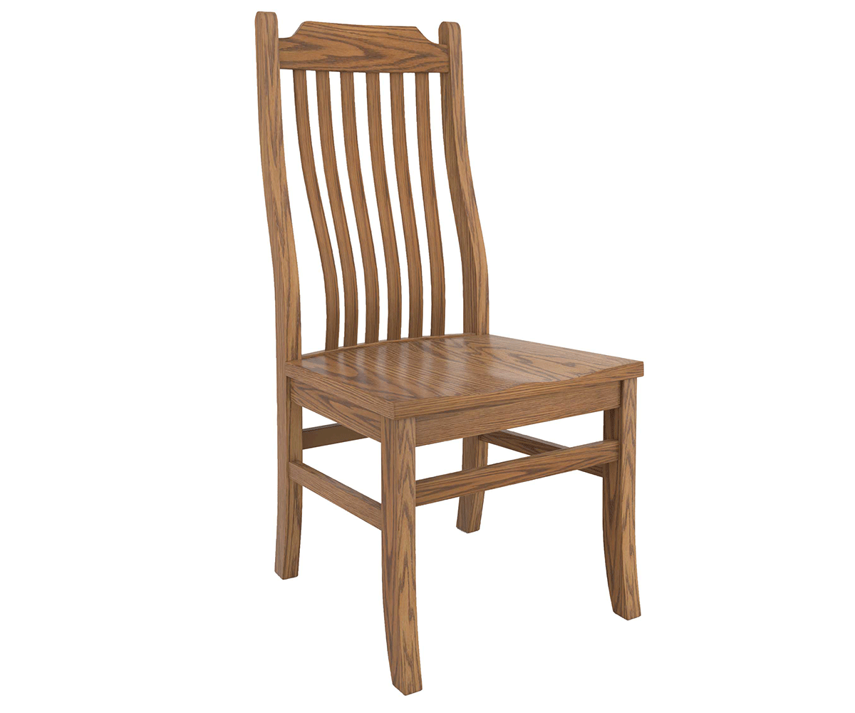 Amish Mission 6-Slat Chair-Chair-The Amish House