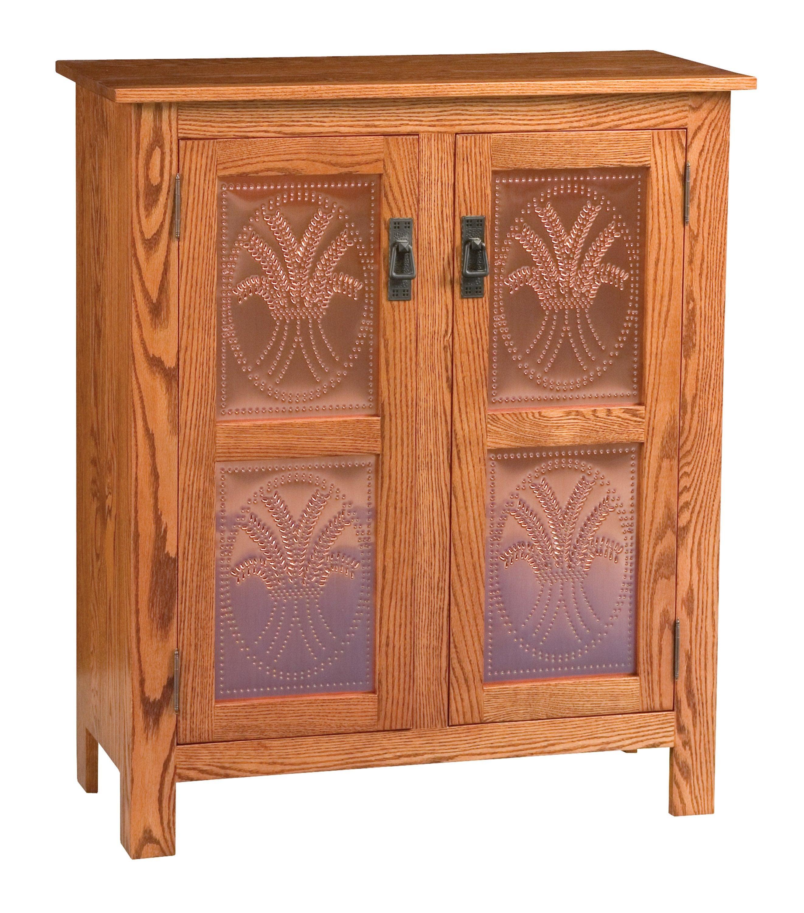 Amish Mission Style Two Door Pie Safe - Thumbnail 4