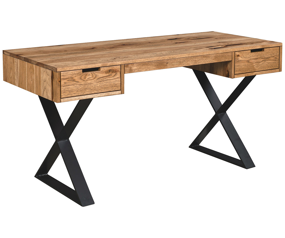 amish desk shown in oak