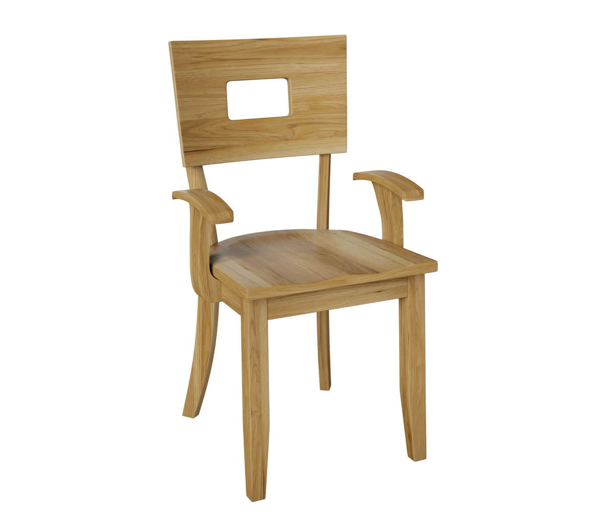 Amish Moline Chair-Chair-Arm Chair-Oak-The Amish House