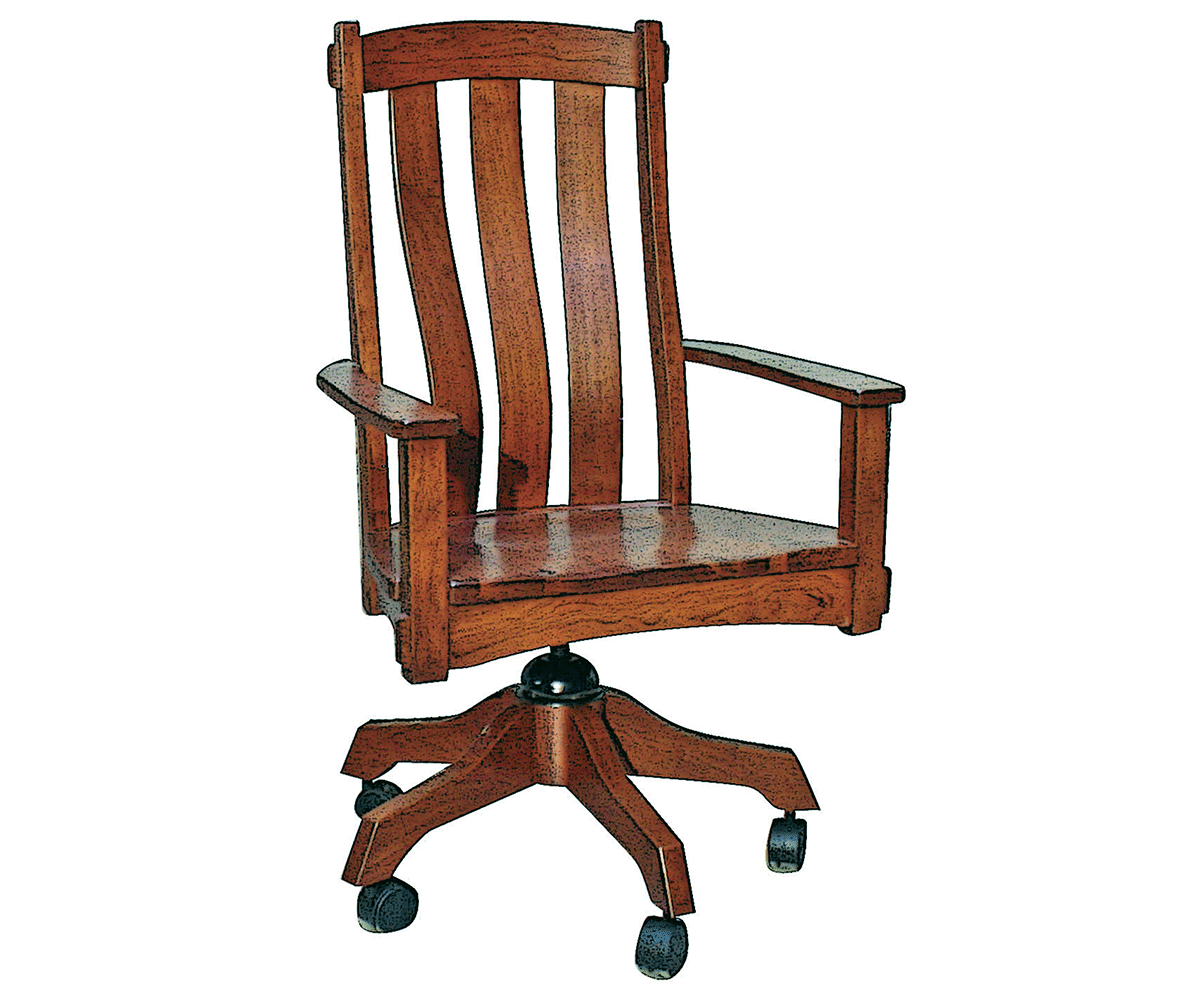 Amish Monarch Desk Chair - Thumbnail 3