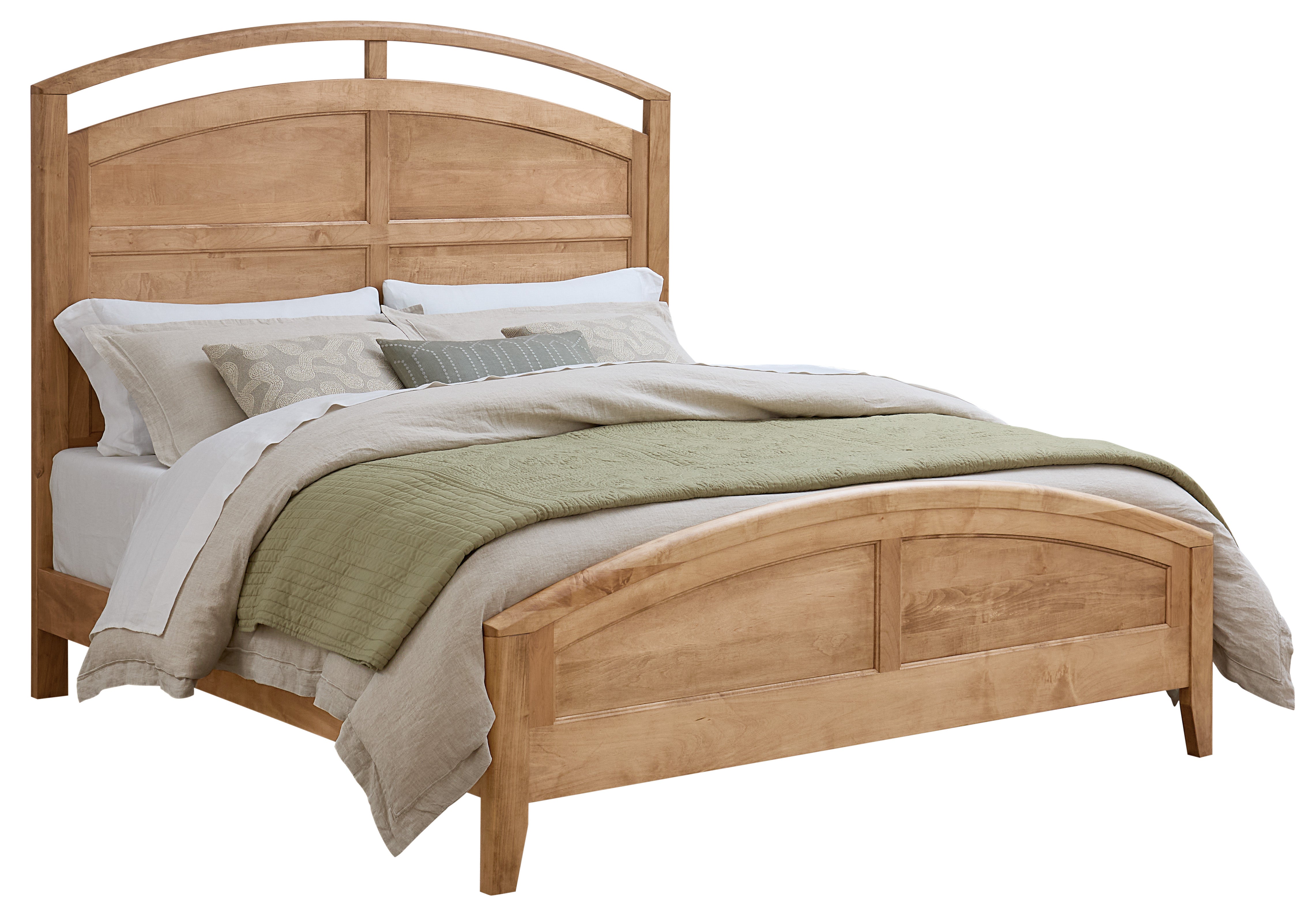king mulholland bed in brown maple