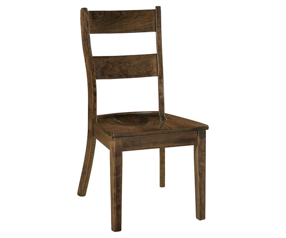 nantucket side chair in sap cherry with shadow stain