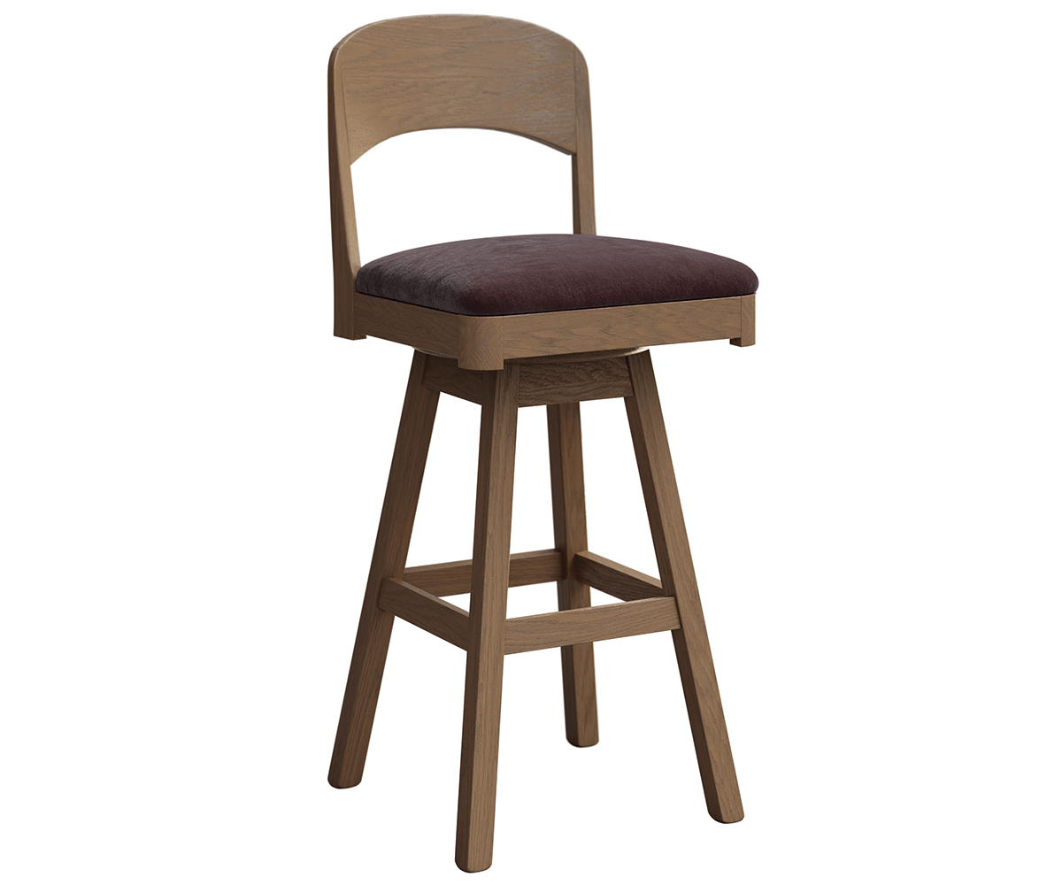 Amish Nova Swivel Bar Chair