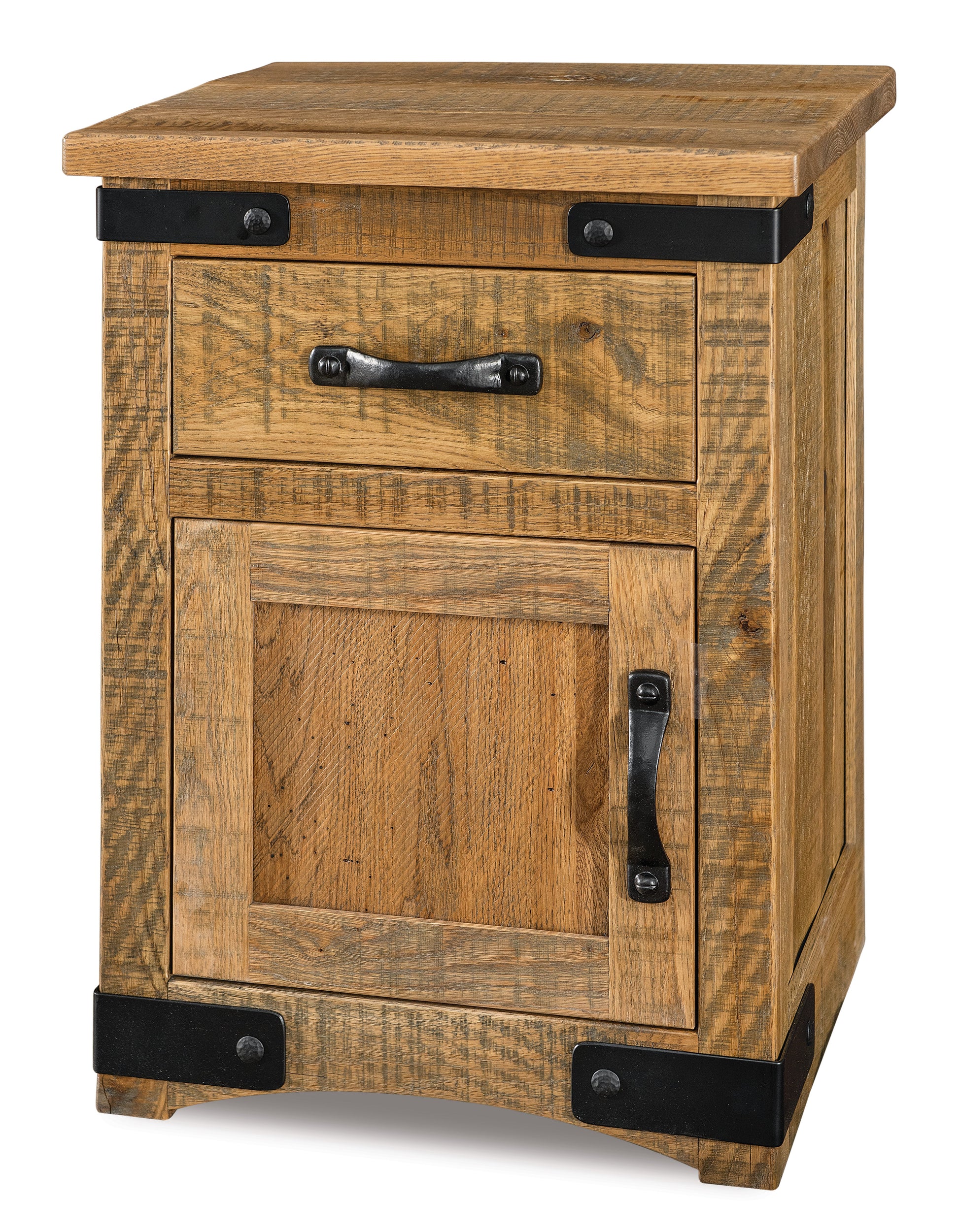 Amish Orewood One Drawer One Door Nightstand
