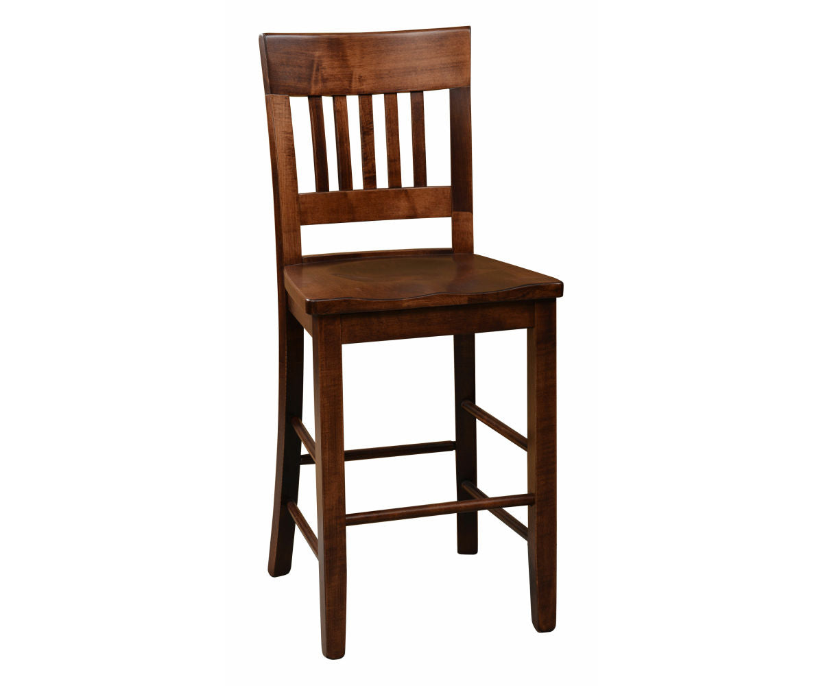 Amish Ottawa Stationary Bar Chair