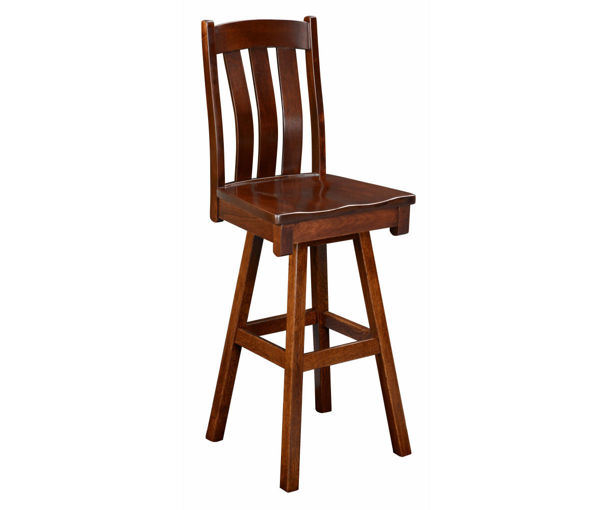 Amish Raleigh Swivel Bar Chair