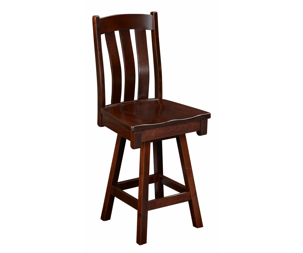 Amish Raleigh Swivel Bar Chair