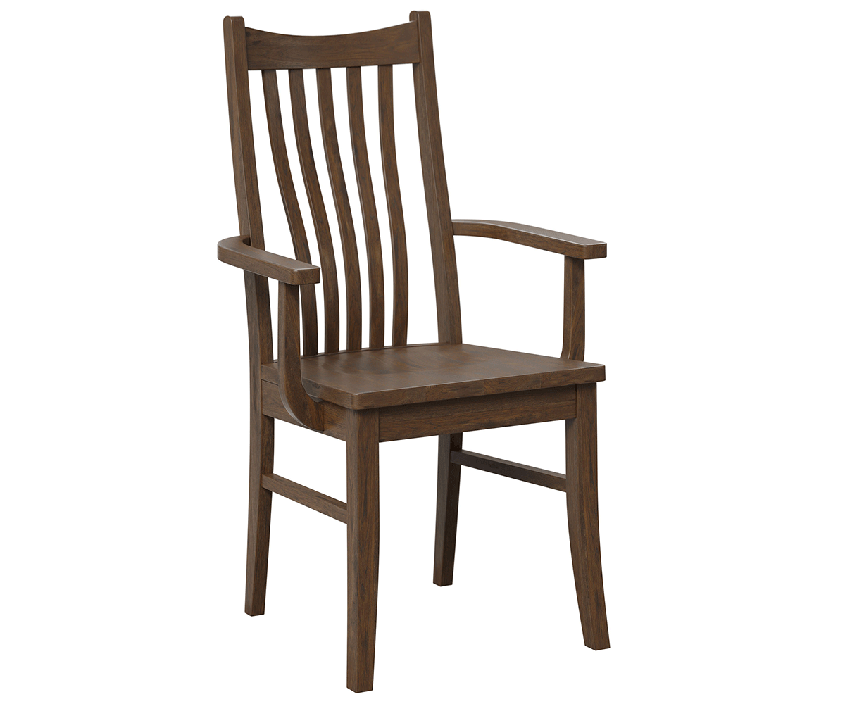 Amish Reagan Chair-Chair-Arm Chair-Oak-The Amish House