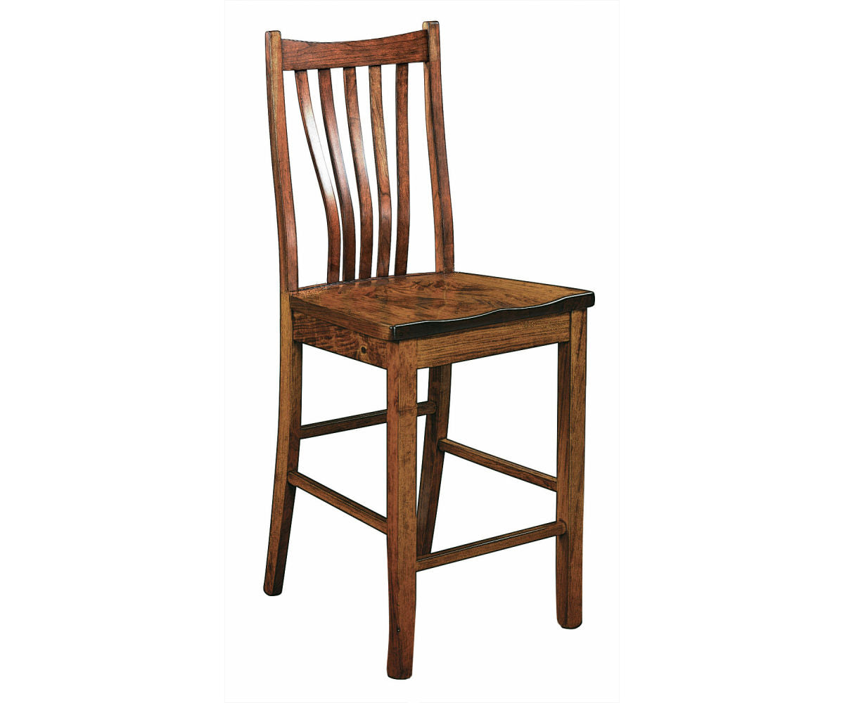Amish Reagan Stationary Bar Chair