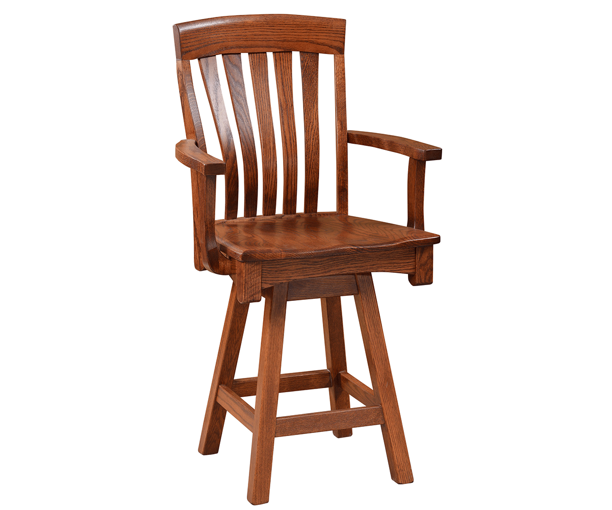 Amish Richland Swivel Bar Chair