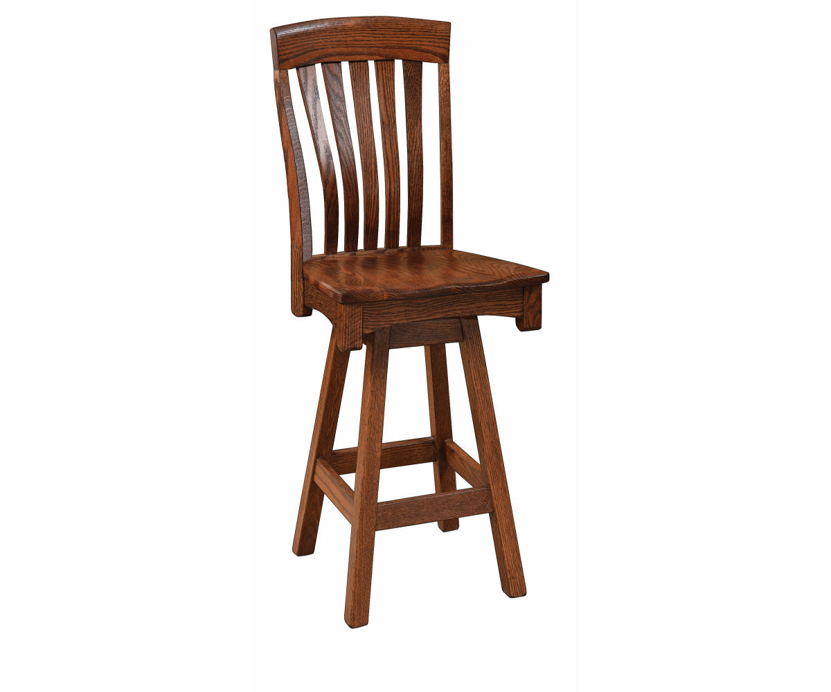 Amish Richland Swivel Bar Chair