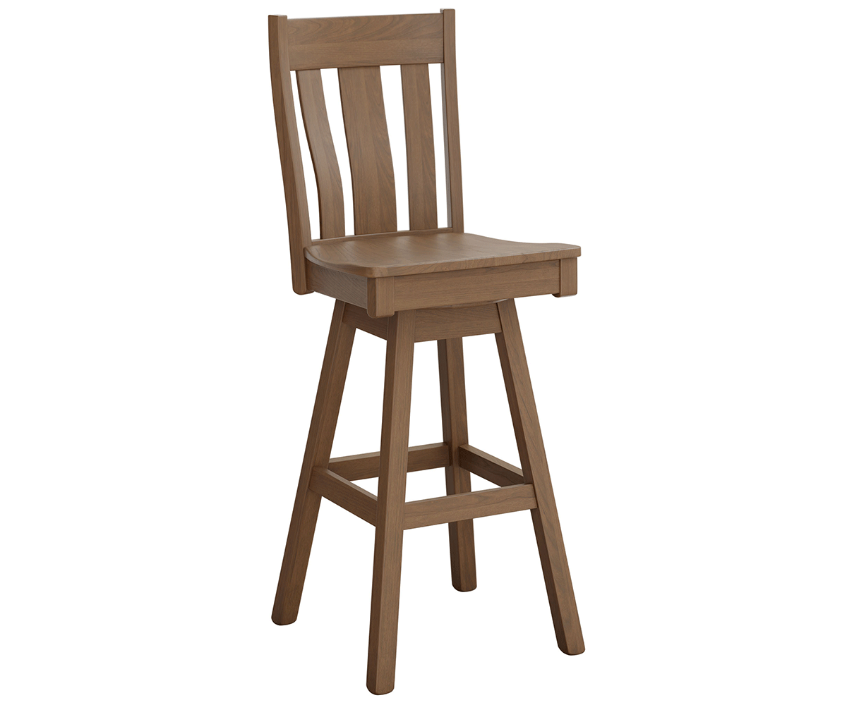 Amish Rochester Swivel Bar Chair - Thumbnail 2