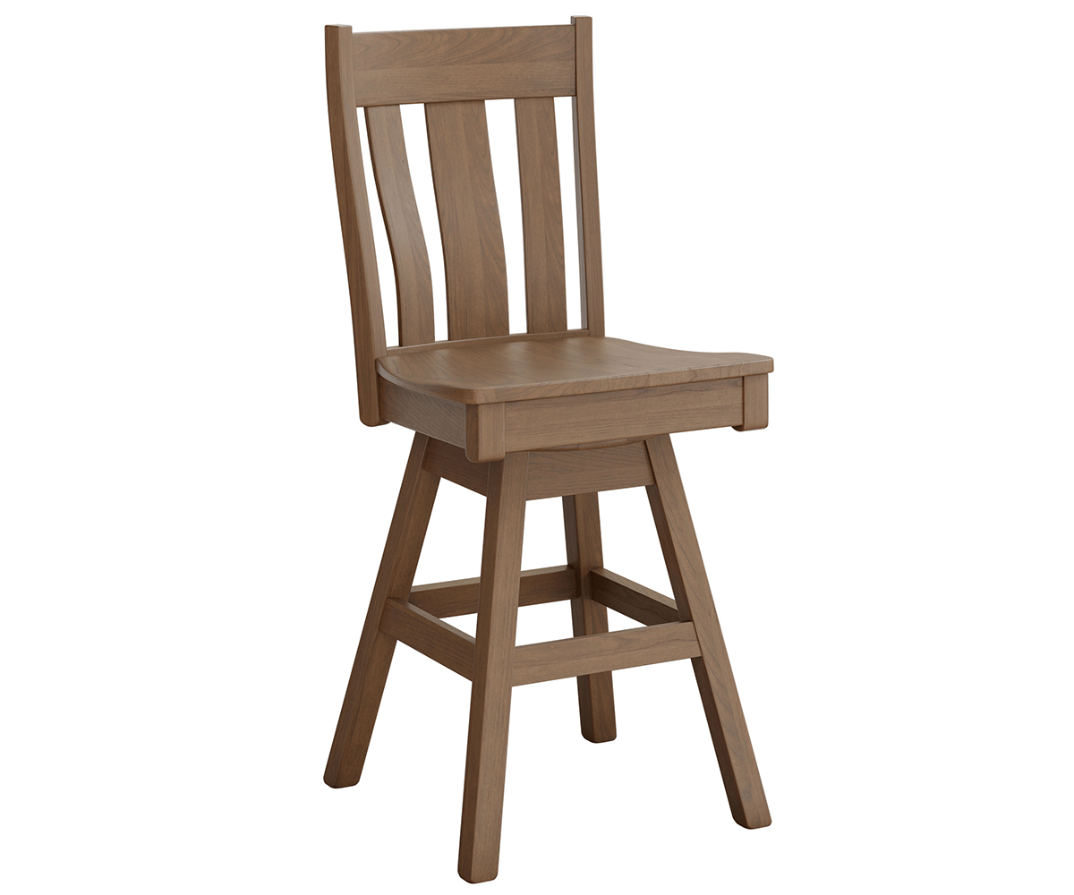 Amish Rochester Swivel Bar Chair