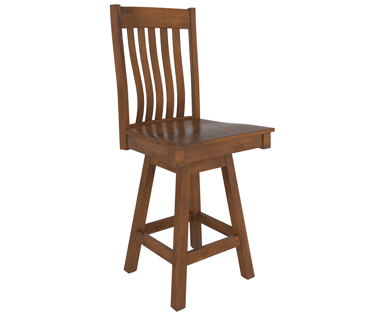 Amish Rockfort Swivel Bar Chair