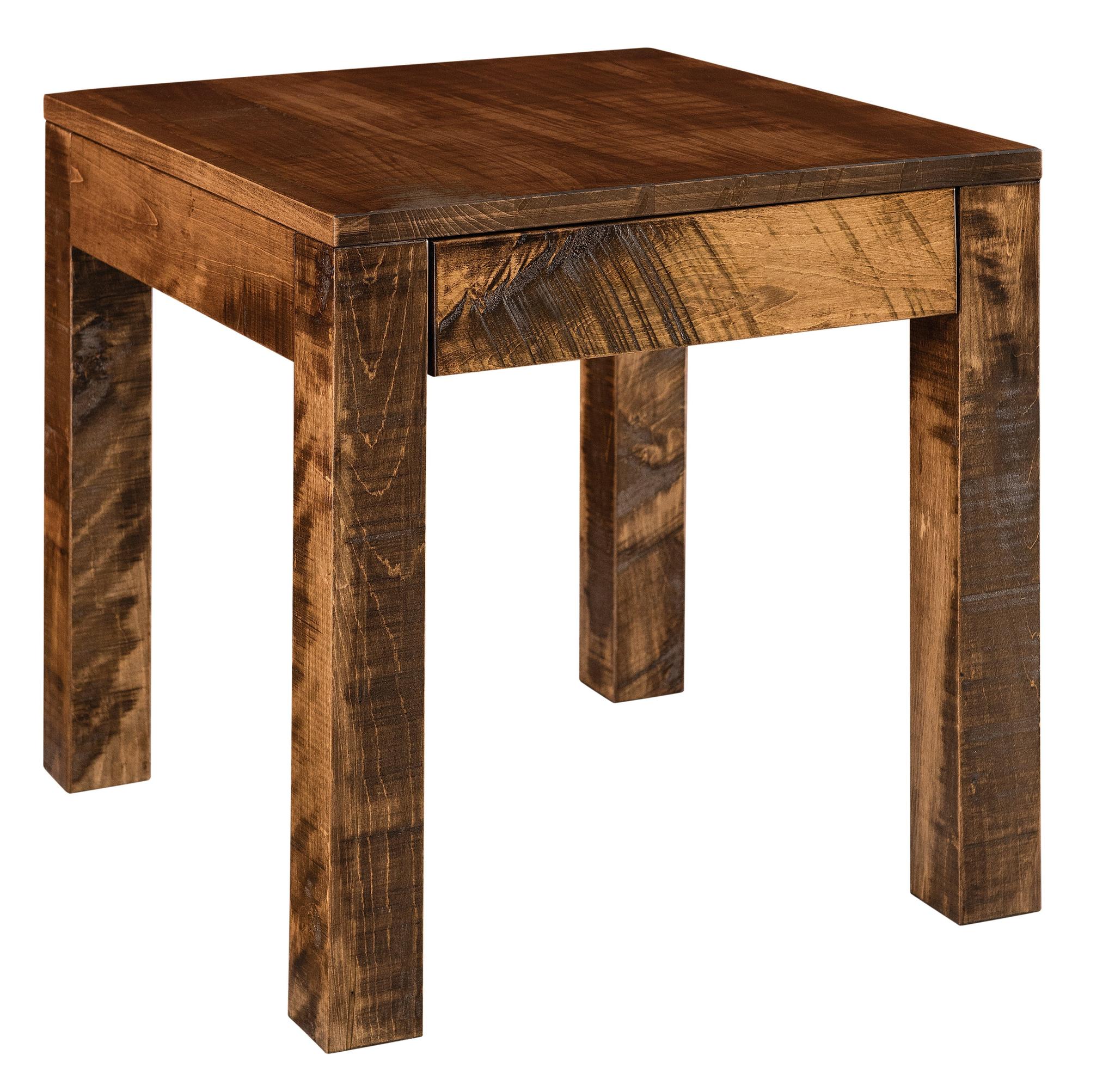 american made amish rockington end table