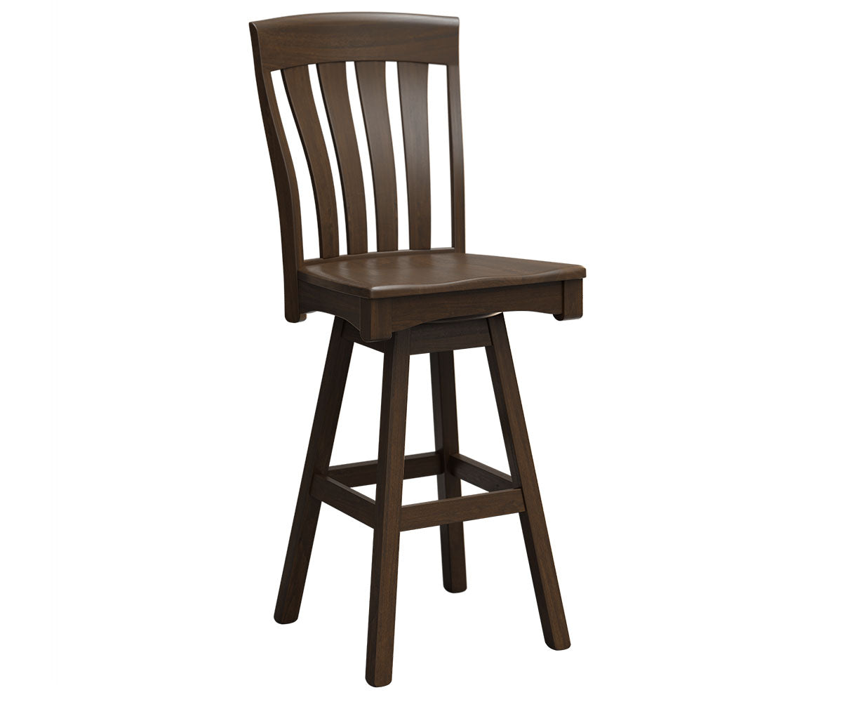 Amish Roland Swivel Bar Chair